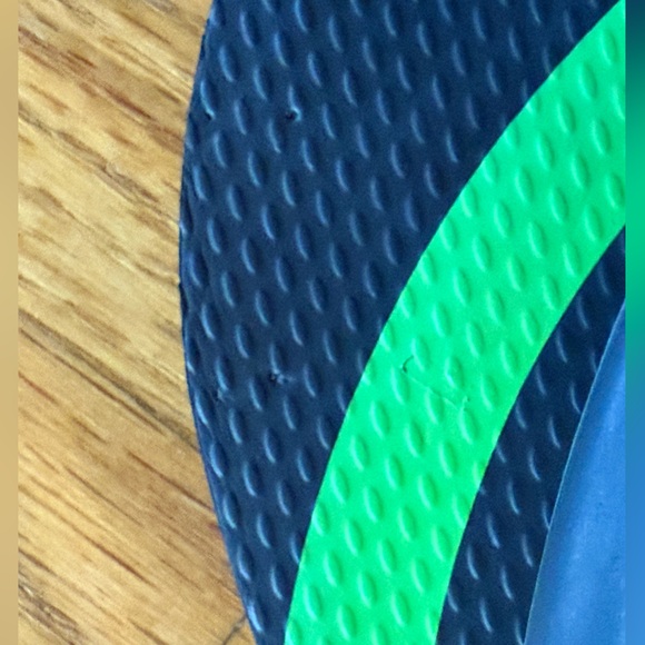 Tory Burch Emory Flip Flops - Like New ~ Tory Navy/Court Green~ Women's Size 10? - Picture 7 of 9